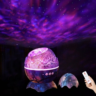 Dinosauræg stjernehimmel projektor med højttaler - Farverig